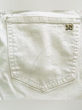 Joes Jeans Womens 24 X 21 White Clean Cuff Crop Mid Rise Stretch Capri Denim